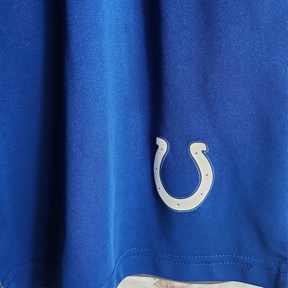 Majestic, Men's blue, Indianapolis Colts jersey shorts with symbol. Sz L/G/G - Picture 3 of 5
